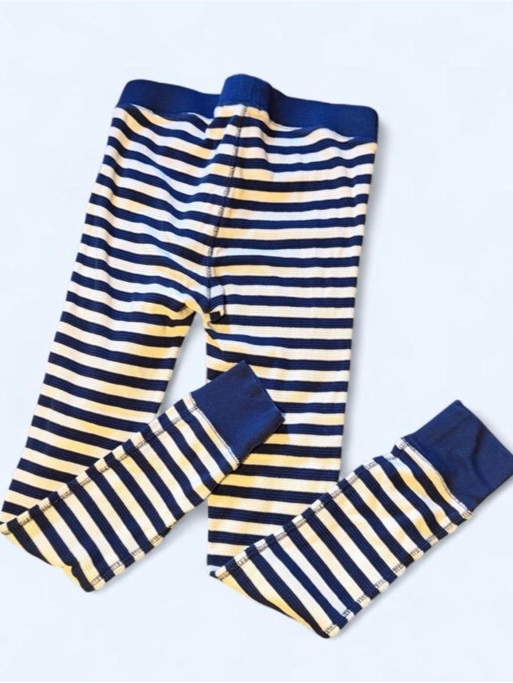 J. Crew Waffle Henley striped Pajama pants in Navy and White